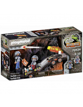 Playmobil 70929 DINO RISE Důlní vozík s raketami