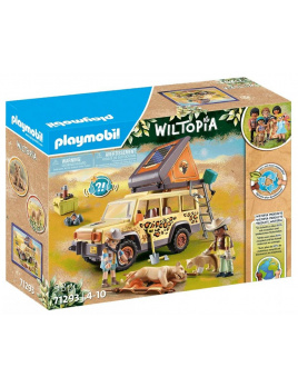 Playmobil® Wiltopia 71293 S terénním vozidlem mezi lvy