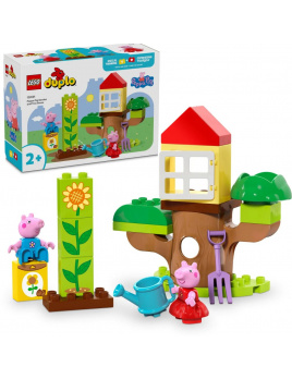 LEGO® DUPLO® 10431 Prasátko Peppa – zahrada a dům na stromě