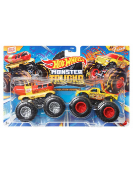 Mattel Hot Wheels® Monster Trucks Demoliční duo Oscar Mayer vs. All Fried UP, HWN64