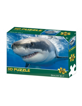 3D Puzzle Žralok bílý 100 dílků