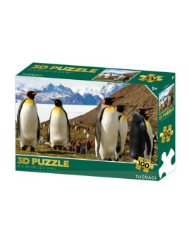 3D Puzzle Tučňáci 100 dílků