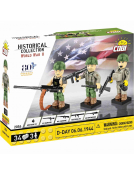 COBI 2054 3 figurky s doplňky D-Day 1944