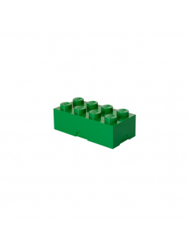 LEGO Box na desiatu 100 x 200 x 75 mm - tmavo zelený