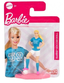 Mattel Barbie® Mikro panenka sportovkyně fotbalistka, HCH16