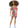 Mattel Barbie Modelka 201 Tričkové oversized šaty, HPF77