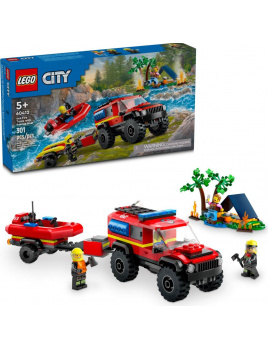 LEGO® CITY 60412 Hasičské auto 4x4 a záchranný čln