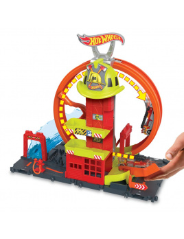 Mattel Hot Wheels City Super hasičská stanice se smyčkou, HKX41