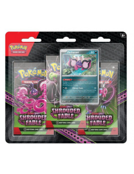 Pokémon TCG: Scarlet & Violet Shrouded Fable 3-Pack Blister booster (Pecharunt)