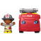 Mattel Fisher Price Little People Červený hasičský vůz s otočným žebříkem, GGT34